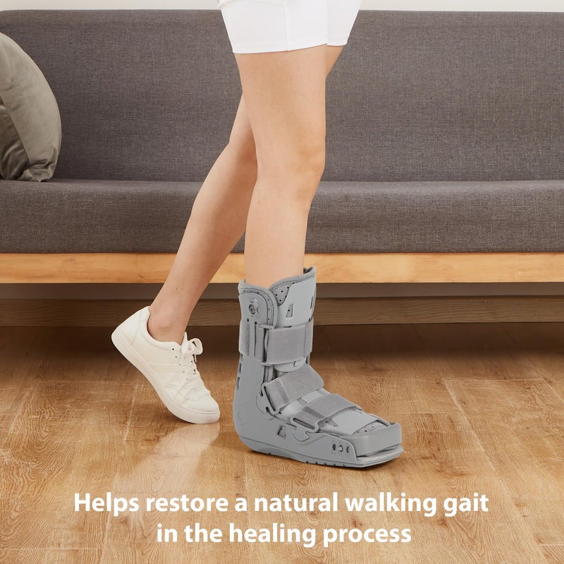 KD Walking Boot: Short Air Walker Boot for Foot and Ankle Fracture Recovery - Protective Support for Broken Foot, Sprains, and Injuries (Large) - Image 4